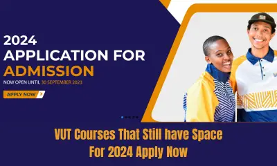 VUT Courses That Still have Space For 2024 Apply Now