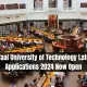 Vaal University of Technology Late Applications 2024 Now Open